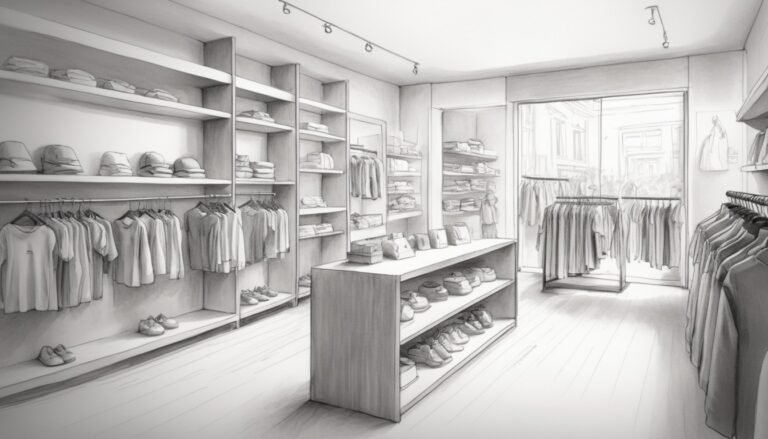 un-sketch-a-lapiz-de-una-tienda-boutique-de-ropa